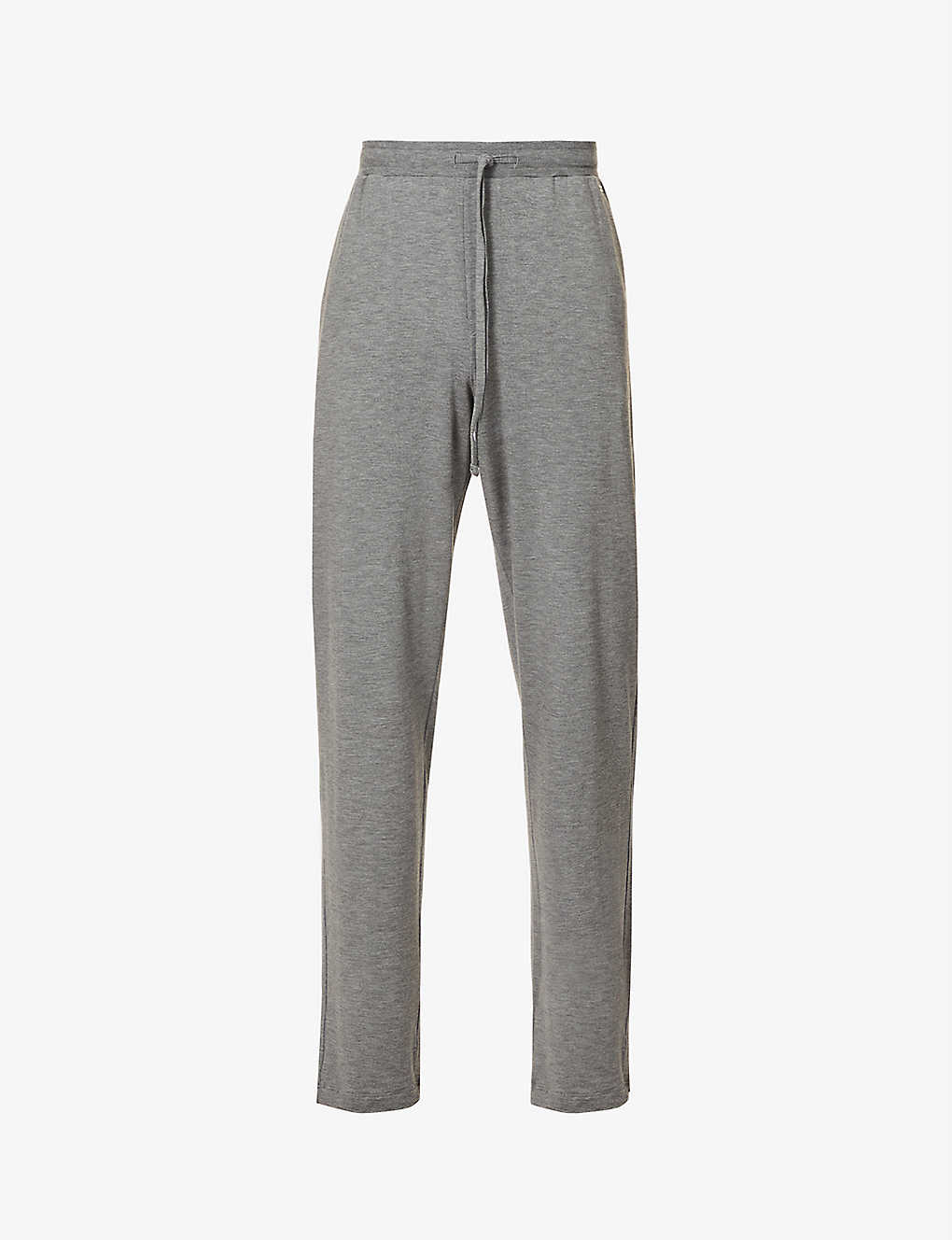 Hanro Relaxed-fit Straight-leg Stretch-woven Jogging Bottoms In Stone Melange