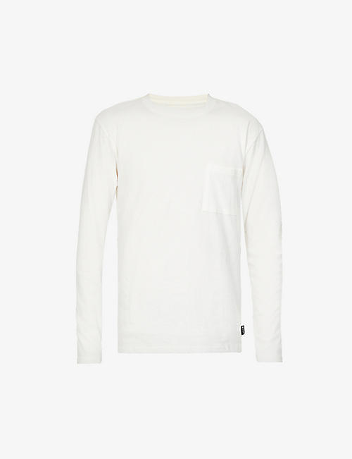 SNOW PEAK: Patch-pocket long-sleeved cotton-jersey T-shirt