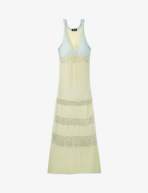 THE KOOPLES: Lined sleeveless knitted maxi dress