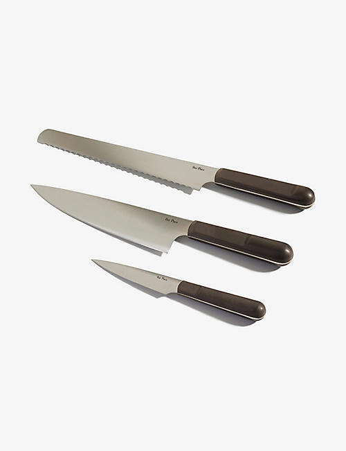 OUR PLACE: Branded stainless steel kitchen knives set of three