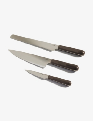 OUR PLACE Branded stainless steel kitchen knives set of three