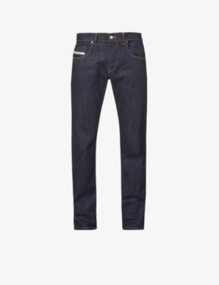 Diesel D-strukt Slim-leg Mid-rise Stretch-denim Jeans In Blue