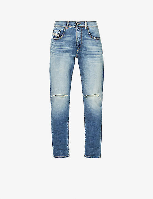 DIESEL: D-Strukt slim-fit tapered stretch-denim jeans