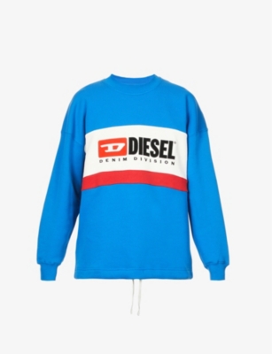 S-Treapy-Division logo-print cotton-jersey sweatshirt