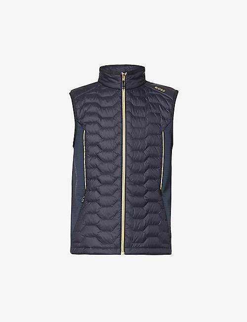 BOSS: Quilted recycled-polyamide gilet