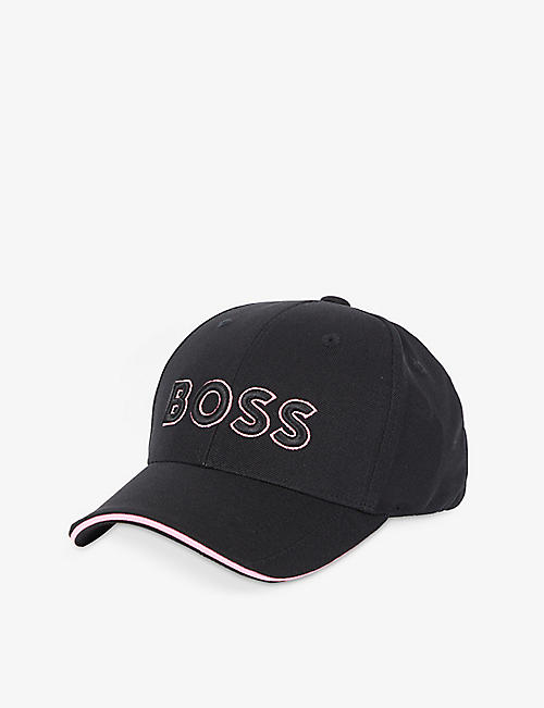 BOSS: Brand-embroidered stretch-woven cap