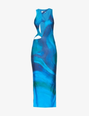 farai london blue dress Maxi dress Farai London Blue size L International in Synthetic