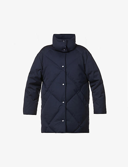 BURBERRY: Cawston padded cotton-twill hooded coat