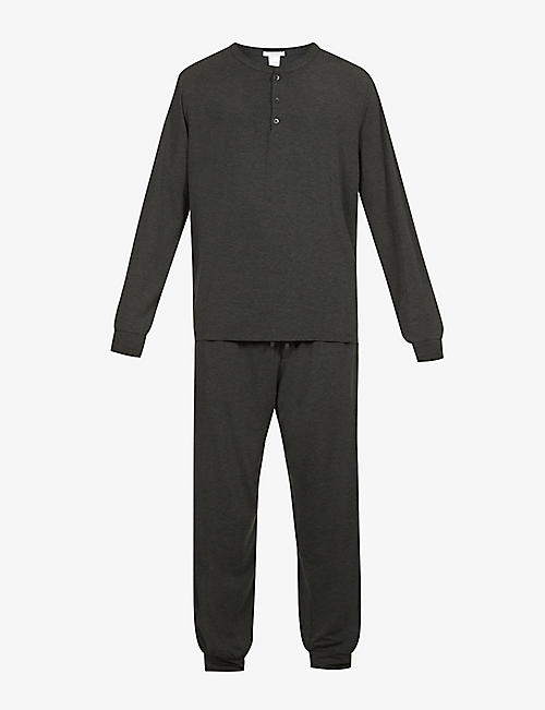 Selfridges & Co Men Clothing Loungewear Sweats Henry long-sleeved stretch-jersey pyjama set 