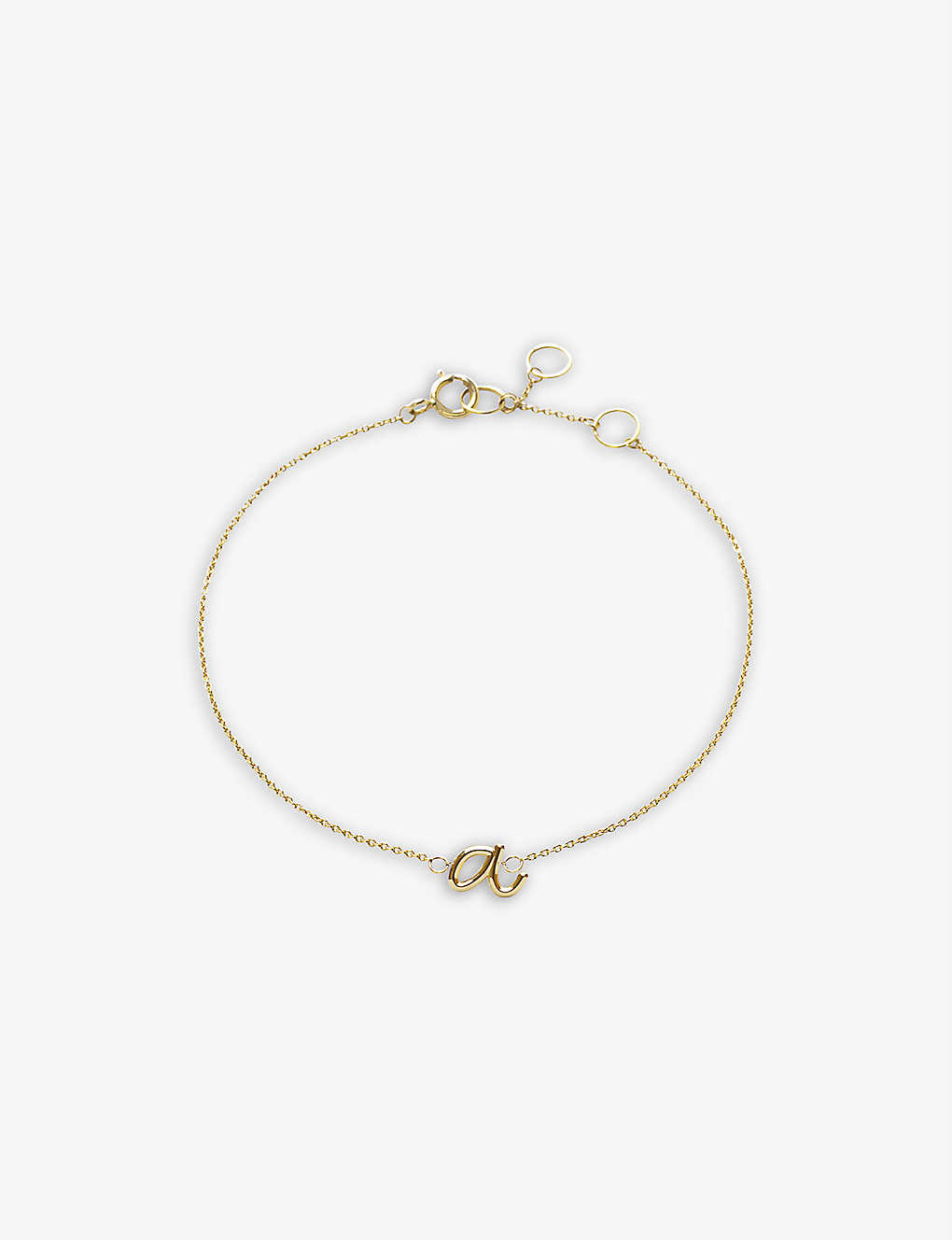 The Alkemistry Love Letter A Initial 18ct Yellow-gold Bracelet In 18ct Yellow Gold