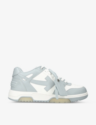 Off-White Out Of Office Grey / Red / White Low Top Sneakers - Sneak in Peace