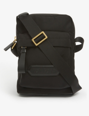 TOM FORD Brand embossed zipped nylon messenger bag Selfridges