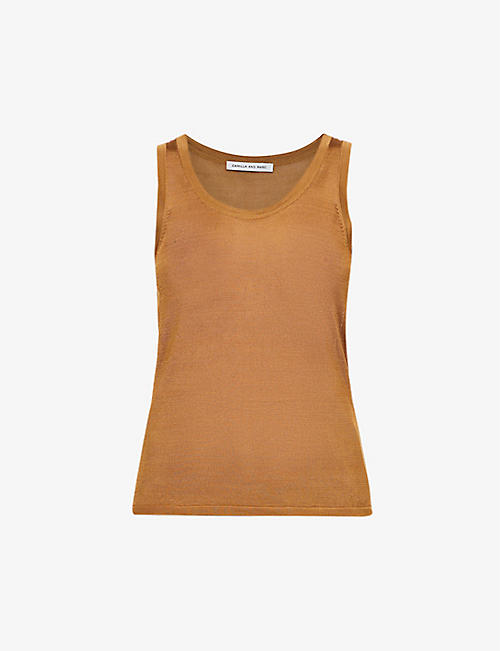 CAMILLA AND MARC: Athena scoop-neck knitted tank top