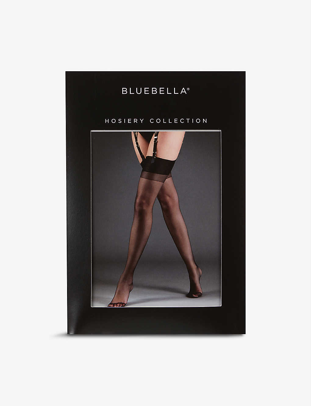 Shop Bluebella Women's Black Plain Semi-sheer Stretch-woven Stockings