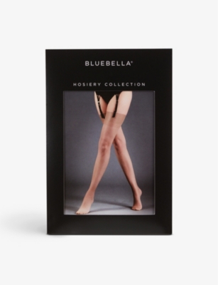 Shop Bluebella Women's Champagne Plain Semi-sheer Stretch-woven Stockings