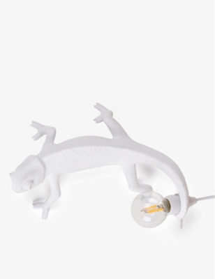SELETTI: Chameleon Going Up resin lamp 21cm
