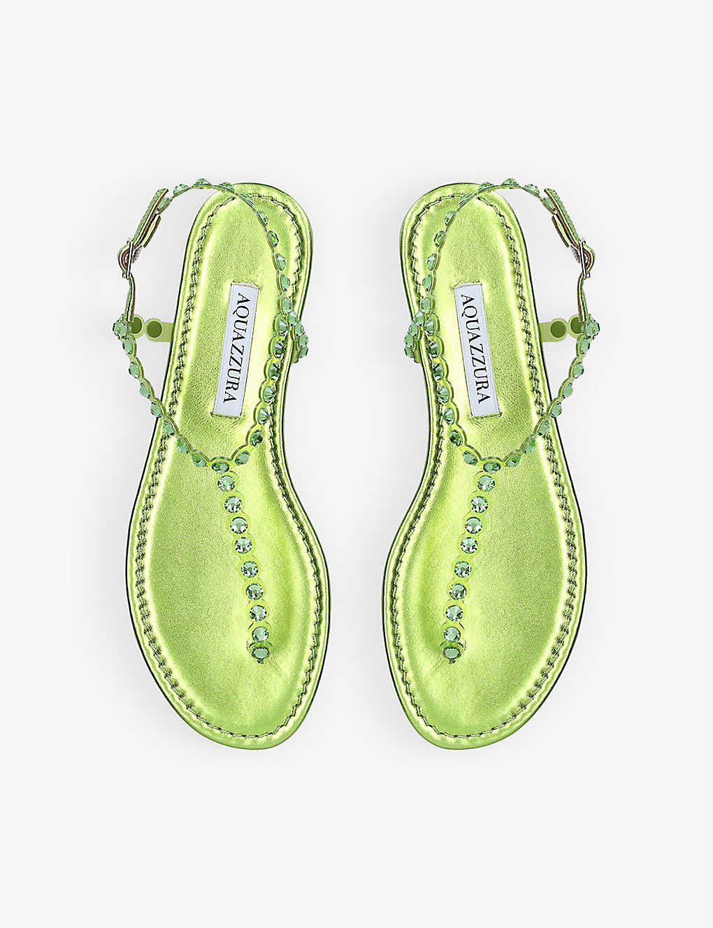 AQUAZZURA Tequila embellished leather sandals