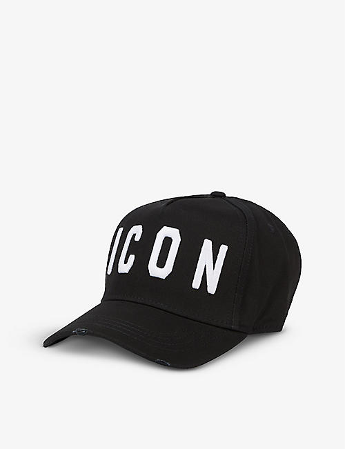 DSQUARED2 ACC: Icon-embroidered cotton baseball cap