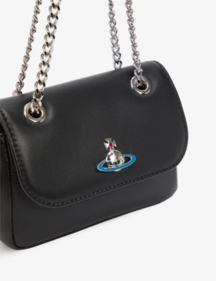 VIVIENNE WESTWOOD Emma leather purse with chain