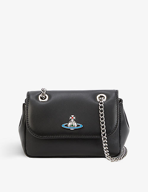 VIVIENNE WESTWOOD: Emma leather purse with chain