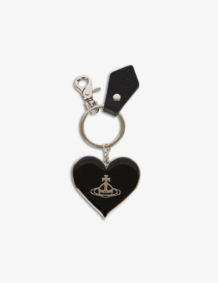 Black 'I Love Orb' Keychain by Vivienne Westwood on Sale