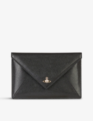 Vivienne westwood pouch best sale black envelope clutch bag