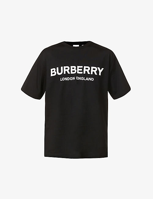 BURBERRY: Letchford logo-print cotton-jersey T-shirt