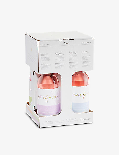 DRINKS: Tame & Wild sparkling berry and botanical infusion soft drinks gift set 4 x 275ml