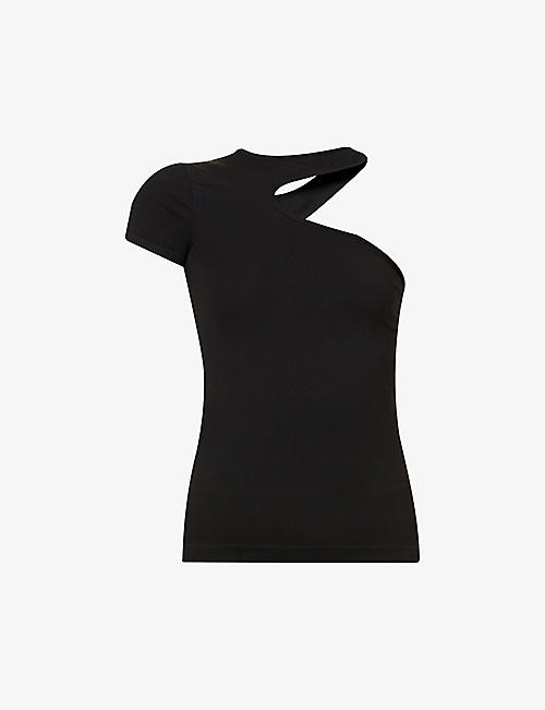 HELMUT LANG: Core Cut-Out stretch-woven T-shirt