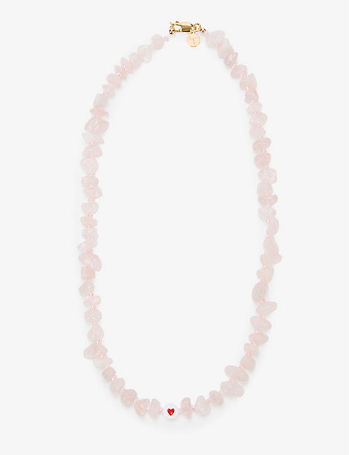 TBALANCE CRYSTALS: Love rose quartz necklace