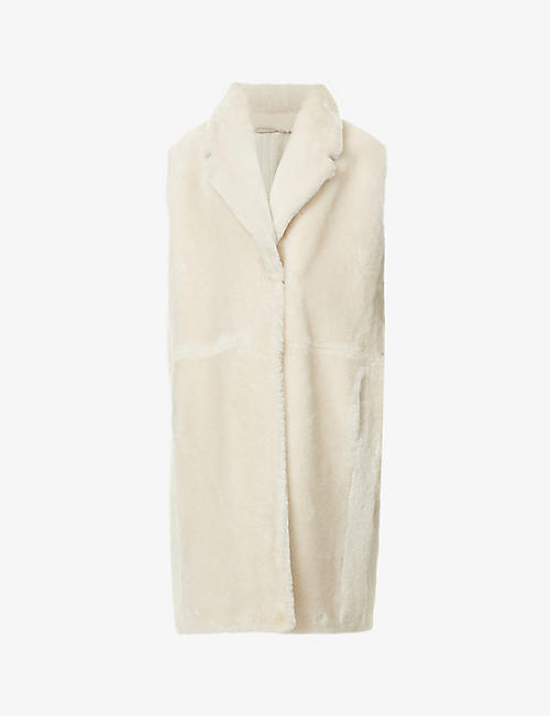 SHOREDITCH SKI CLUB: Lyra relaxed-fit shearling coat
