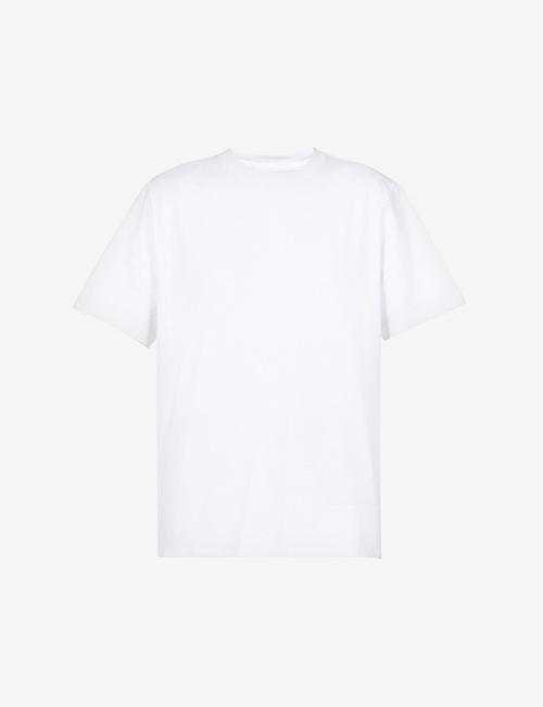 STUSSY: Logo-embroidered cotton-jersey T-shirt