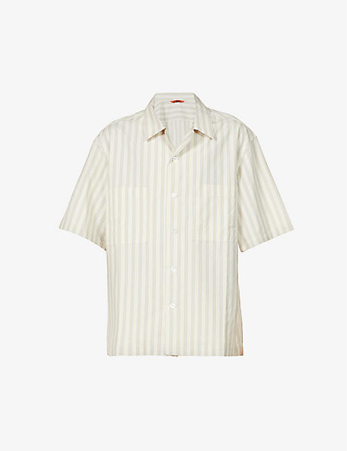 BARENA VENEZIA: Striped boxy-fit cotton shirt