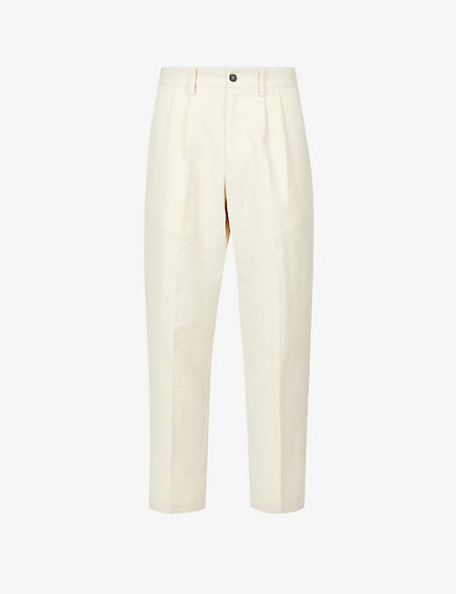 BARENA VENEZIA: Relaxed-fit cropped stretch-cotton trousers