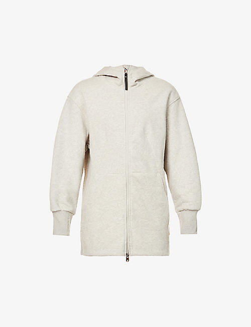 VARLEY: Templeton zipped cotton-blend hoody