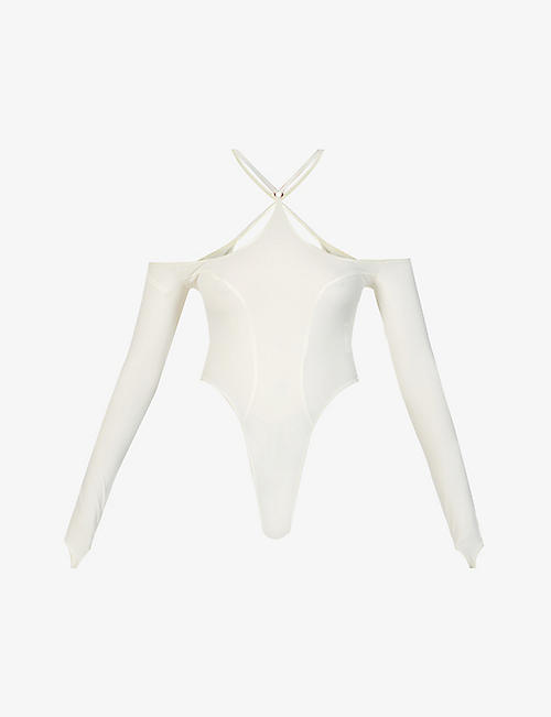 KNWLS: Long-sleeved stretch-woven body