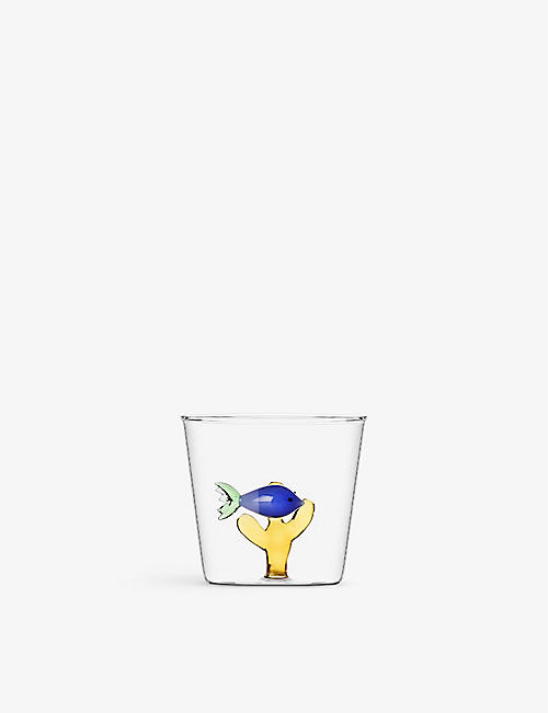 ICHENDORF：小鱼手工玻璃杯 8 厘米
