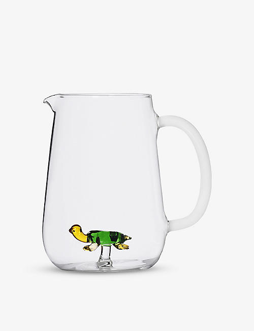 ICHENDORF: Animal Farm glass pitcher 18cm