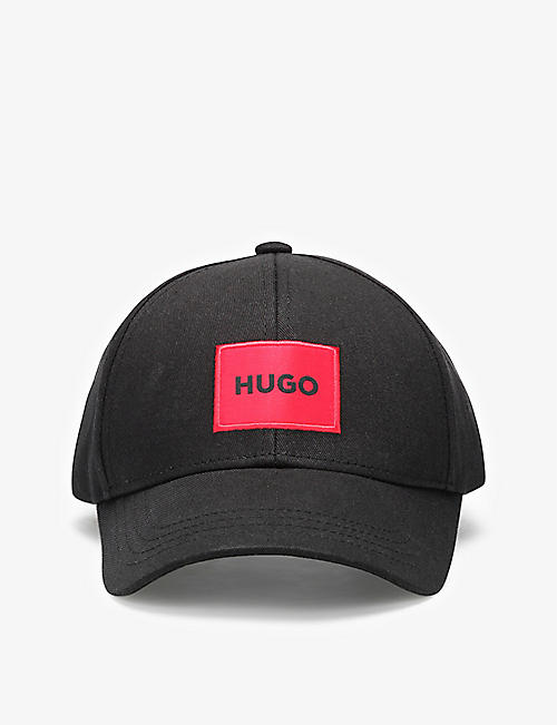 HUGO: Logo-appliqué cotton-twill baseball cap