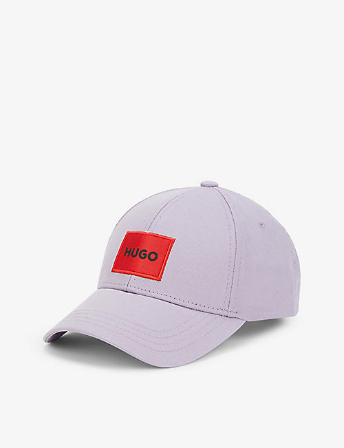 HUGO: Logo-appliqué cotton-twill baseball cap