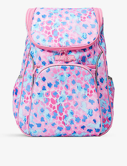 SMIGGLE: Mirage graphic-print reflective-trims woven backpack