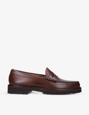 Bass Weejuns Weejuns 90s Larson Leather Penny Loafer In Mid Brown