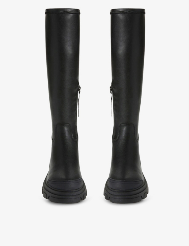 Trekker Sock faux-leather over-the-knee boots