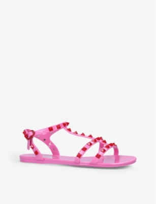 VALENTINO GARAVANI Rockstud PVC gladiator sandals