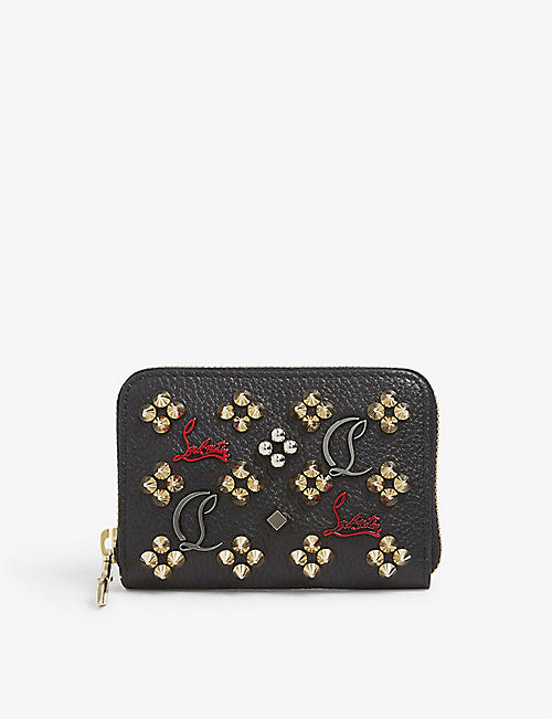 CHRISTIAN LOUBOUTIN: Pannettone studded leather wallet