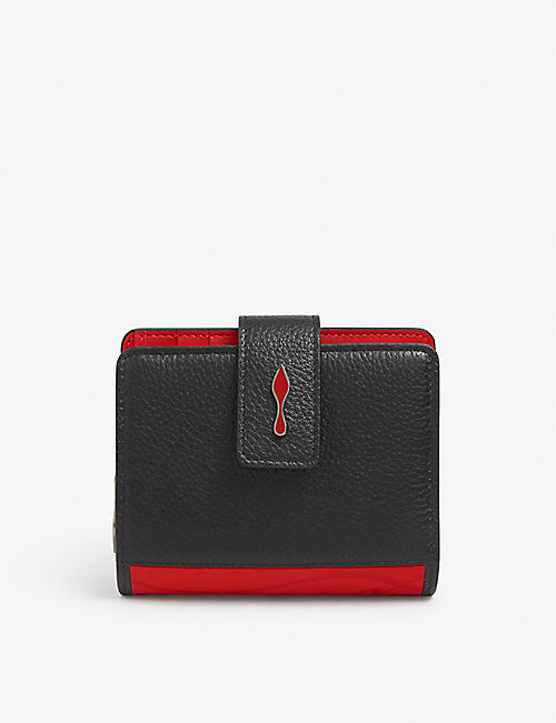 CHRISTIAN LOUBOUTIN: Paloma grained-leather wallet