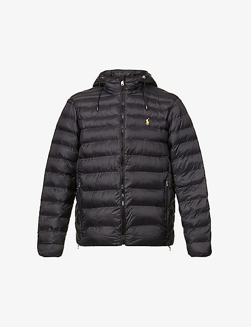 POLO RALPH LAUREN: Terra logo-embroidered recycled-nylon hooded puffer jacket