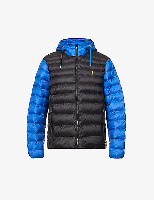 POLO RALPH LAUREN: Terra logo-embroidered recycled-nylon hooded puffer jacket