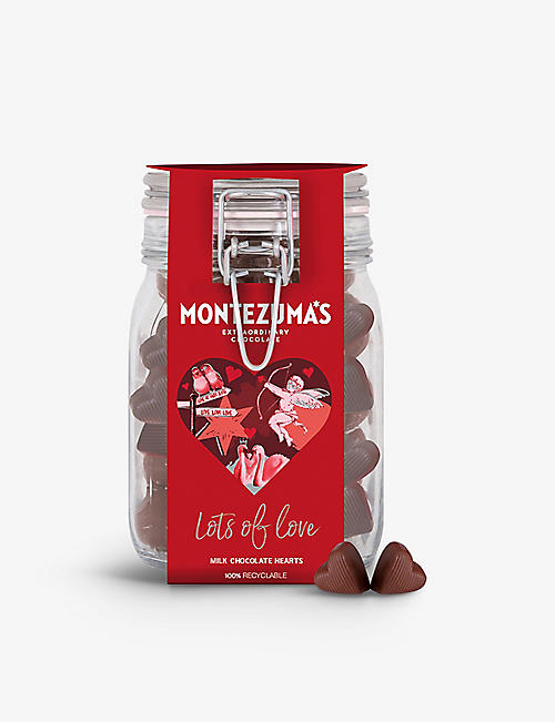 MONTEZUMAS: Lots of Love milk chocolate hearts 600g