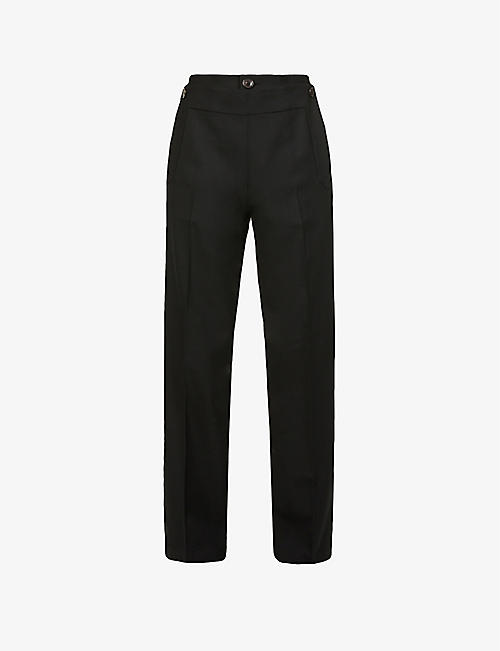 VIVIENNE WESTWOOD: Sailor tapered mid-rise wool trousers
